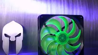 Nanoxia 140mm UV reactive case fan demo