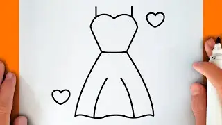 HOW TO DRAW A BEAUTIFUL DRESS