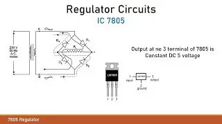 Study of 7805 Regulator Circuit