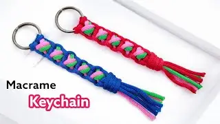 Easy Macrame - Thread Keychain | How to make Paracord Keychain | Macrame Tutorial