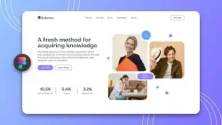 E-learning Website UI Design in Figma | Figma Tutorial | Figma Tutorial For Beginners