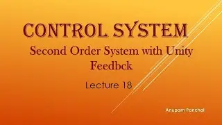 Lecture 18.Time Response of Second Order System with unity feedback