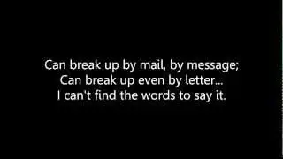 I can't break up - Auryn (Lyrics)