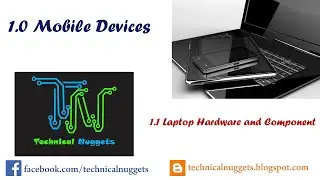 CompTIA A+ 200-1001 | Mobile Devices Part 1 in Hindi | Nugget No.1