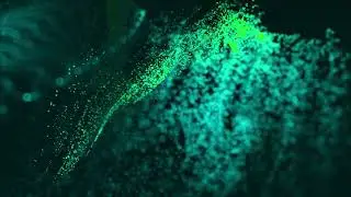 Green Particle Loop 4K Animated Motion Background Wallpaper Screensaver