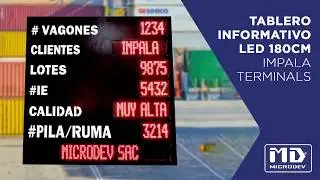 Tablero Informativo para Impala Terminals - MICRODEV