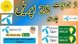 My Telenor Today Questions | My Telenor Questions Answers 28 April 2021| test skills