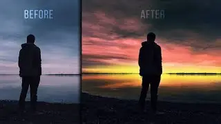 Photoshop Tutorial: Turn Simple Sky to Dramatic !!