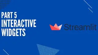 Adding Widgets to our Streamlit App. Streamlit Tutorial Pt.5