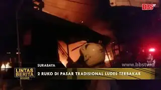 2 Ruko di Pasar Bangunrejo Ludes Terbakar