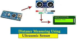 Distance Measuring Using Ultrasonic Sensor | TechShow #electronics #arduinoproject #automobile
