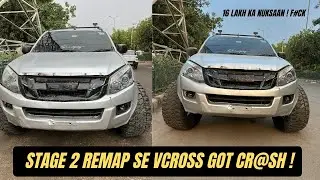 Stage 2 Remap se Over POWER isuzu Vcross got Cr@sh 😭 16 lakh ka nuksaan hogya bhai 😭😭