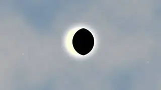 A total solar eclipse, created entirely in Photoshop: