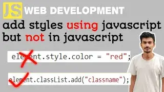 17) how to use styles in javascript|Javascript for Web Development | JK CoDEVERSE