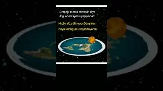 uzayda asılı duran düz dünya algısı oluşturup dalga geçiyorlar