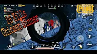 26 Kills Chicken Dinner in vikendi night mode | PUBG Mobile |