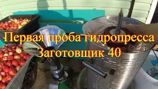 Первая проба гидропресса Заготовщик 40