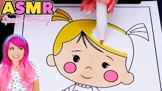 ASMR Speed Coloring Chloe's Closet (Coloring Sounds & No Talking)