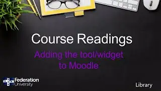 Add the Course Readings widget tool