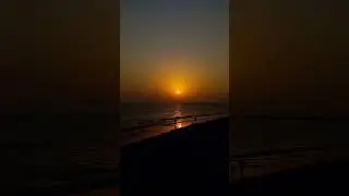 Sunset at Beach ☀️ #sunset #2023 #Beach #sea #relaxing #peace