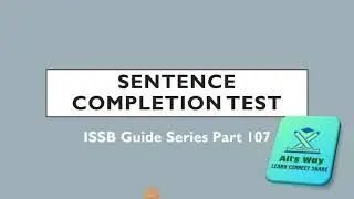 Sentence Completion Test|Tips and tricks|Solved examples and exercise|