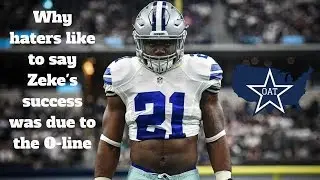 Why Cowboys haters think Ezekiel Elliott only succeeded due to his offensive line by Brett Kollman