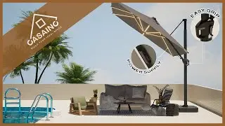 The Perfect Shade Umbrella--Square Cantilever Patio Umbrella