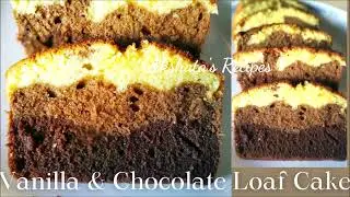 Vanilla and Chocolate Cake Recipe/Easy Loaf Cake Recipe|Ombre Cake Recipe|Christmas 2023