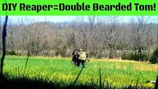 Turkey Hunt with Reaper: Double Bearded Tom Down in Kansas!!!