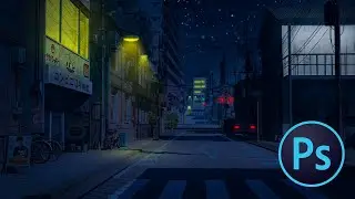 Turning Day Into Night (Anime Edition) | PHOTOSHOP SPEED ART