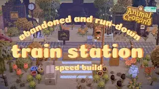 Turning resident services into a train station! | Speed Build | Animal Crossing New Horizons