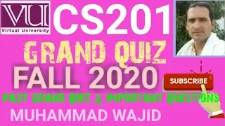 cs201 grand quiz 2020 ~ cs201 important quiz for grand quiz