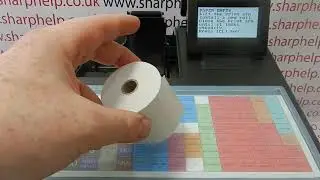 PAPER EMPTY Error On Sharp XE-A217 / XE-A217B / XE-A217W Cash Register