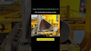 CNC double sheet metal bending machine that can bend long steel pipe  #cnc #machine #bending machine