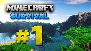 🔴Minecraft Survival Bölüm 1 | Shader | Köyde Başlangıç