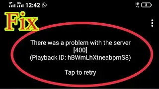 There was a problem with the server || An error occurred