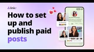 How to set up and publish paid posts