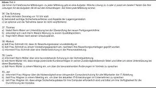 DTB B2 C1 Beruf Prüfungsvorbeitung Hören Teil 4 Aufgaben 36-40 Übungen 6