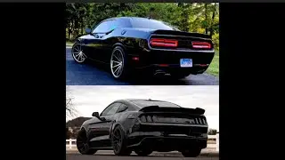 Mustang Vs Challenger Cutting up In Traffic