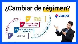 Cómo cambiar de Régimen RUS a Régimen especial, Mype o General - Por internet - Sunat