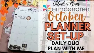 October Planner Set-Up | Erin Condren Daily Duo