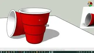 MEMBUAT MODEL 3D GELAS MINUM DI SKETCH UP