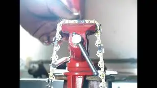 Как склепать порванную китайскую цепь при помощи оригинальной заклепки STIHL