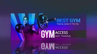 How To Make Fitness Marketing Banner Design | Adobe photoshop Tutorial