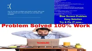 How to fix blue screen error/blue screen management error windows 7/8.1/10