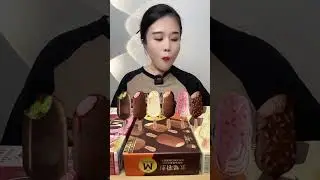 Devouring Ice Creams in One Bite |  #asmr #food #funny #eating #shorts