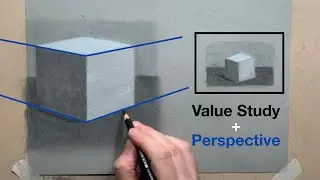 Trying out two useful techniques for drawing a 3D cube (Vitruvian Studio)