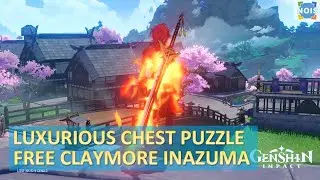 Luxurious Chest Puzzle Blueprint Claymore Inazuma - Genshin Impact