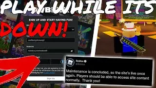 the REAL WAY to PLAY ROBLOX while its DOWN..