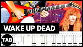 WAKE UP DEAD Megadeth Guitar TAB | Lesson | Tutorial | Cover